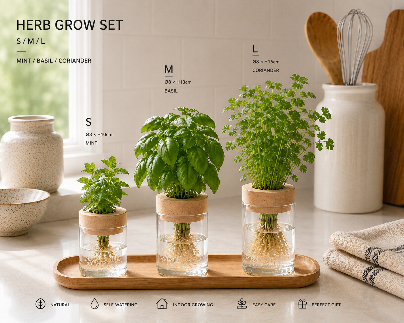 Hydro Kitchen Herb Grow Set